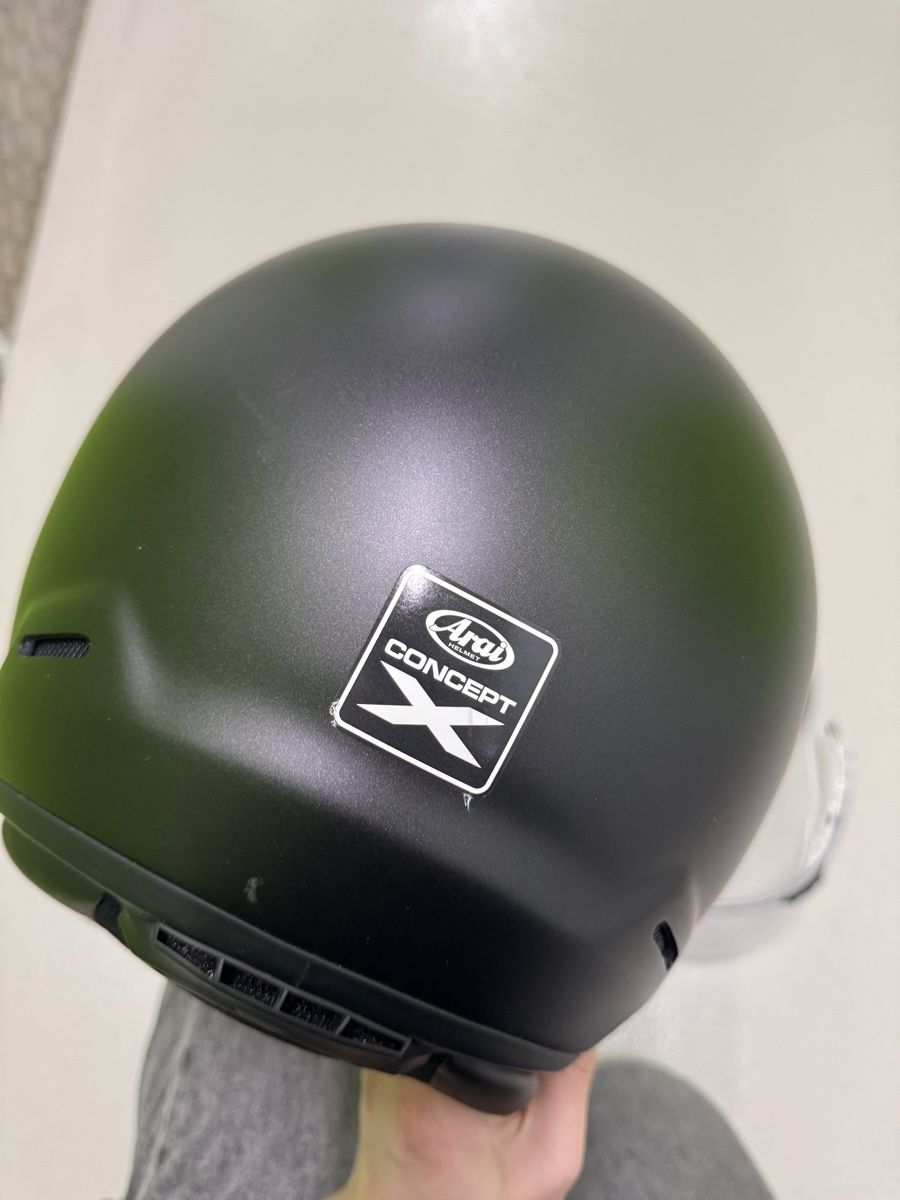 Arai Caschi & visiere: Arai Concept-X Motorcycle Helmet - Matte Black – Usato da Epalinges venduto da wil_f 2