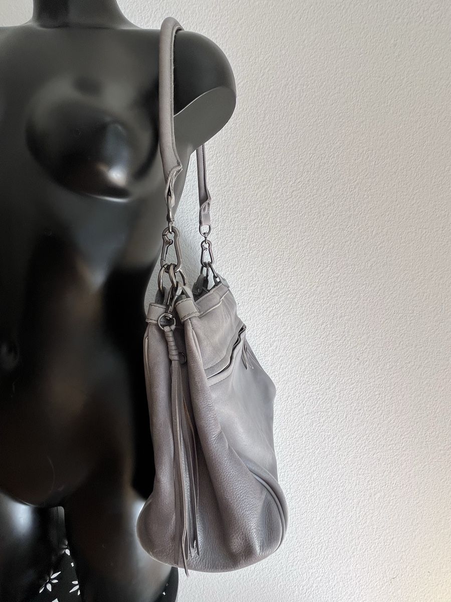 FredsBruder Borse da donna: Handtasche FredsBruder Leder grau – Usato da Baden venduto da Didi_sunshine 1