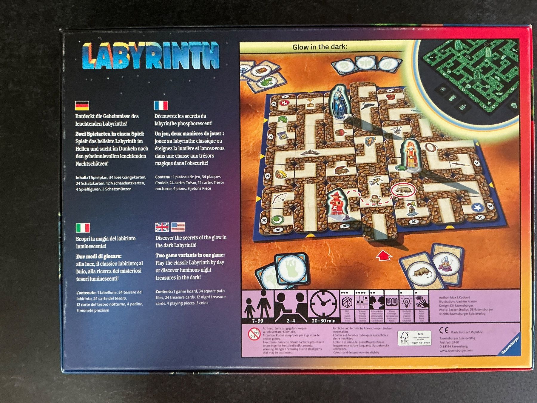 Ravensburger Giochi: Labyrinth Ravensburger, glow in the dark – Usato da Wettswil am Albis venduto da Autodelta 1
