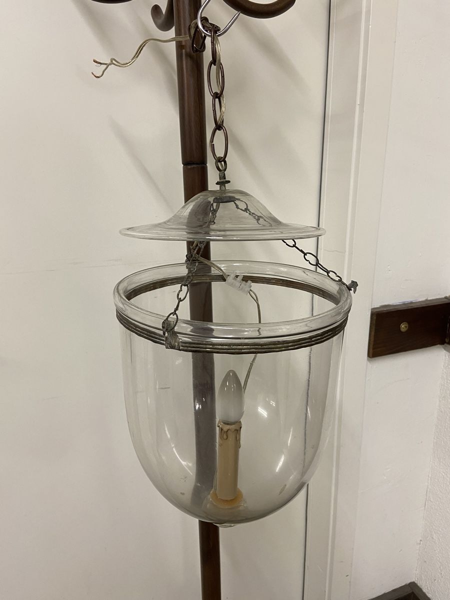 Kronleuchter & Deckenlampen: Antike Kolonial Glas Hängelampe, – Gebraucht aus Dietikon von brocki-eyra