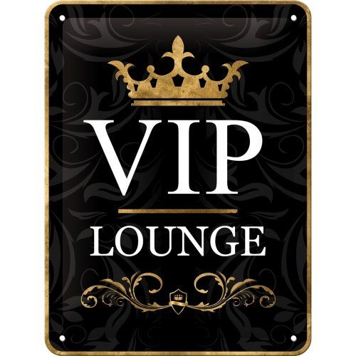 Insegne: VIP Lounge Schild 15x20cm – Nuovo e nell'imballaggio originale da Schiers venduto da Topflash74