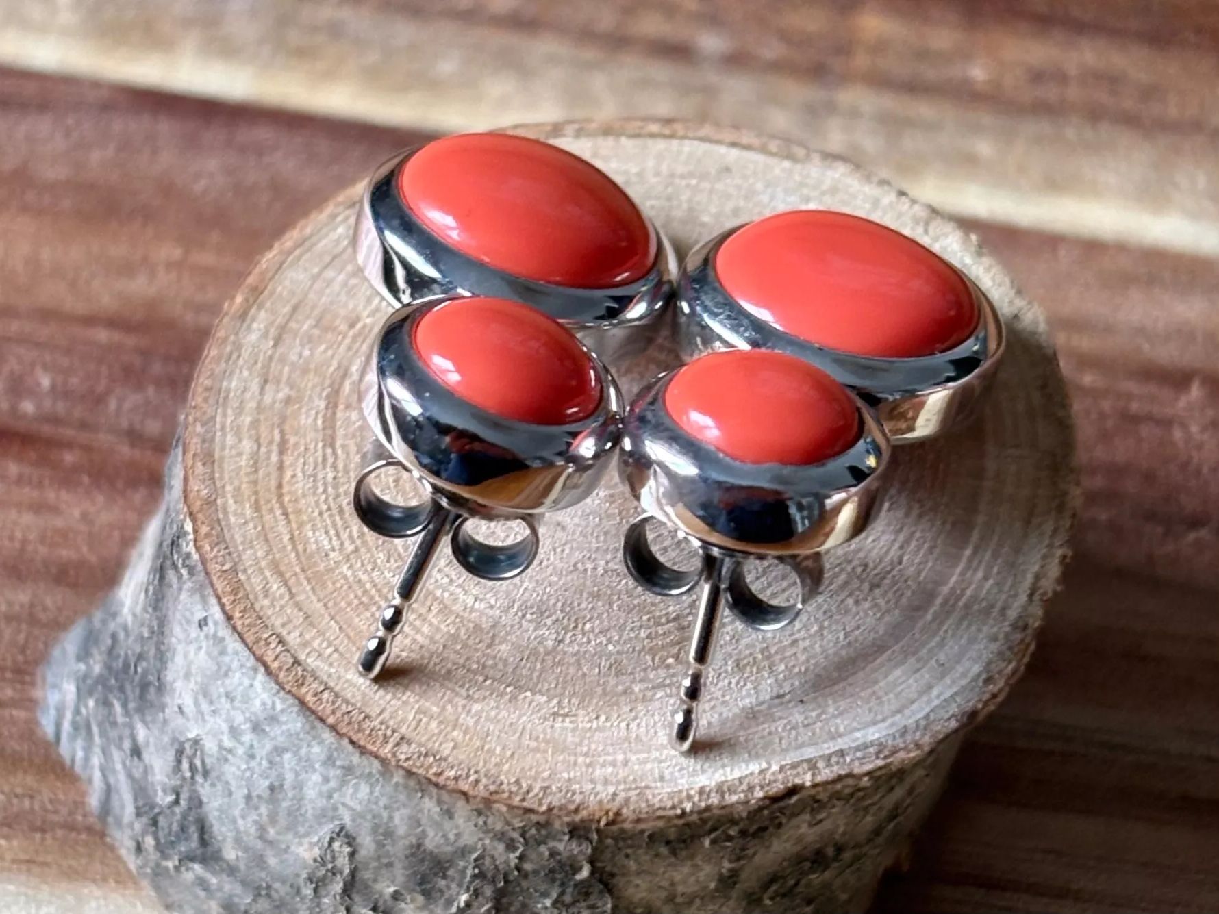 Orecchini pendenti & Orecchini a lobo: Ohrringe Orange, Silber 925 – Nuovo (secondo la descrizione) da Brugg AG venduto da lau_9rvy 2