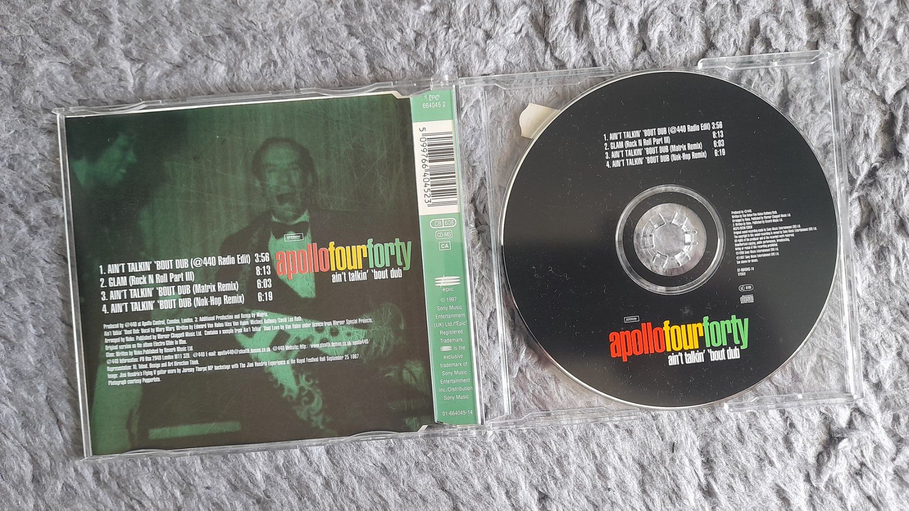 CD: APOLLO FOUR FORTY    AIN'T TALKIN' 'BOUT DUB  CD SINGLE – Usato da Wetzikon ZH venduto da Ramones01 2