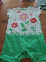 Strampler Blumen-Schmetterling-Motiv Gr. 74