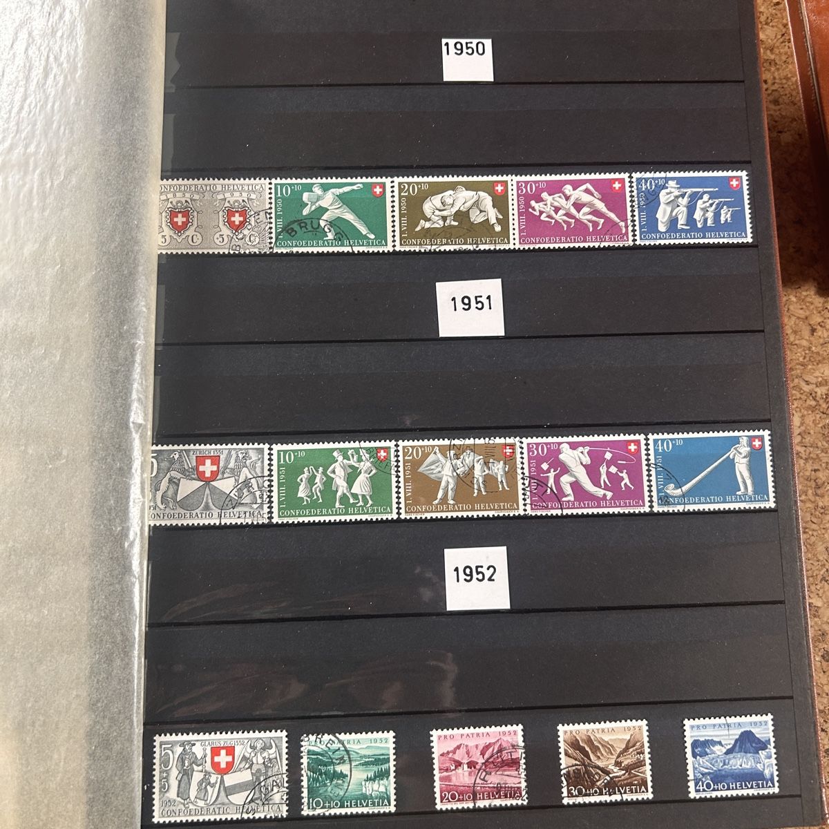 Tutti i francobolli: Briefamrken schweiz ab 1938-1974 – Usato da Basel venduto da bellespirit 4