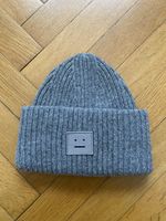 Acne Studios Pansy Beanie Grau 100% Wolle