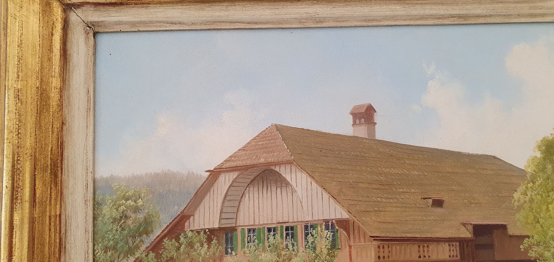 Dipinti: Gemälde - Berner Bauernhaus - Signiert – Usato da Kreuzlingen venduto da Rschweiz1 5