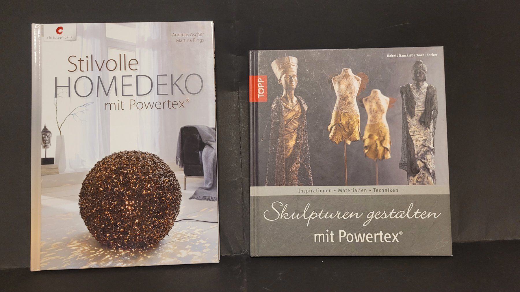 Bastelsets: Powertex Set - Stone Art Cellulose, Medium, Bister, 2 Bücher – Gebraucht aus Liestal von Luggeli1 5