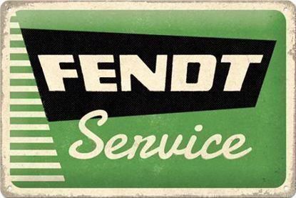 Fendt Insegne: Blechschild 3D-FENDT SERVICE-GRÜN – Nuovo e nell'imballaggio originale da Rupperswil venduto da big-one-sale