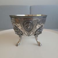 1877-1904 / USA " Rogers Smith & Co " versilberte Zückerdose