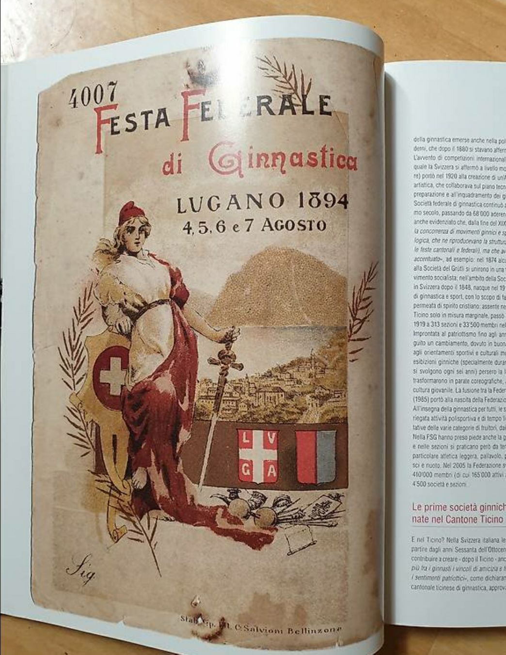 Libri: Società  Federale Ginnastica Lugano – Usato da Viganello venduto da Priska.c 2