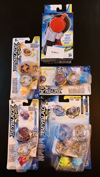 Hasbro Jouets: Lot de 5 Beyblade Burst + lanceur - NEUF – Neuf avec emballage d'origine à Fribourg par luluciol