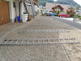 Zwei Leitern Aluminium gebraucht. 
