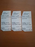3x ZVV Einzelbillette Zonen 121-122 1 Std. gültig