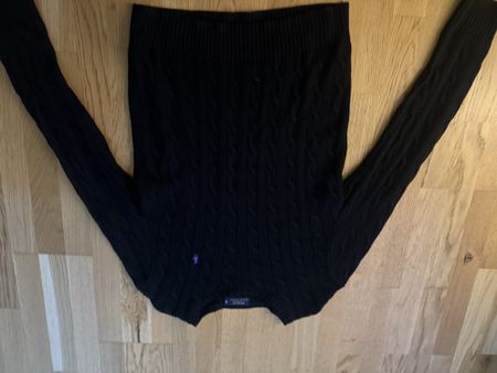Polo Ralph Lauren Zopfmuster Pullover schwarz Grösse M