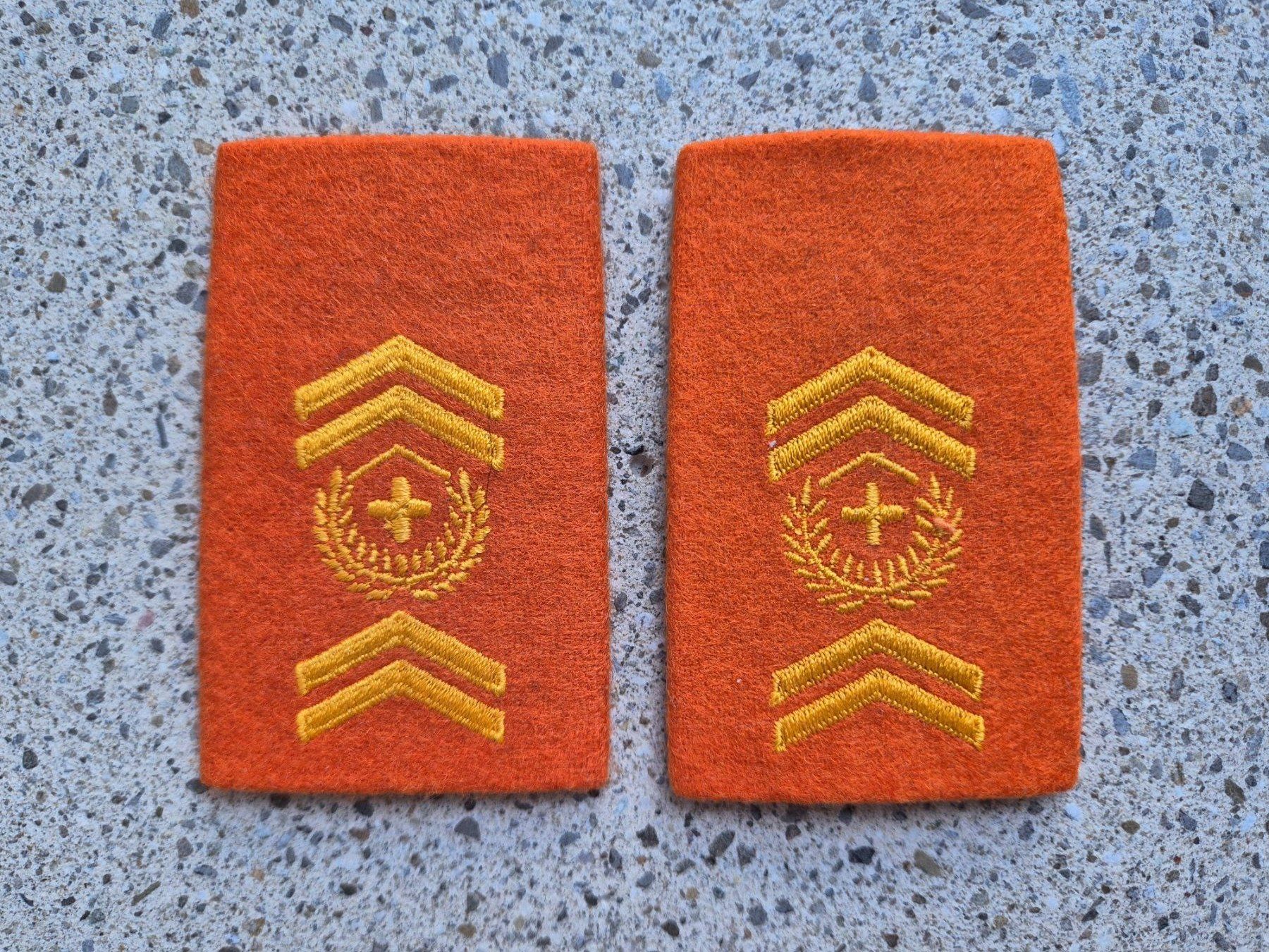 Schweizer Armee Placchette & Badge:  Gradabzeichen Patten Set Stabsadjutant Territorialdienst – Nuovo e nell'imballaggio originale da Riedholz venduto da fr_sIruP