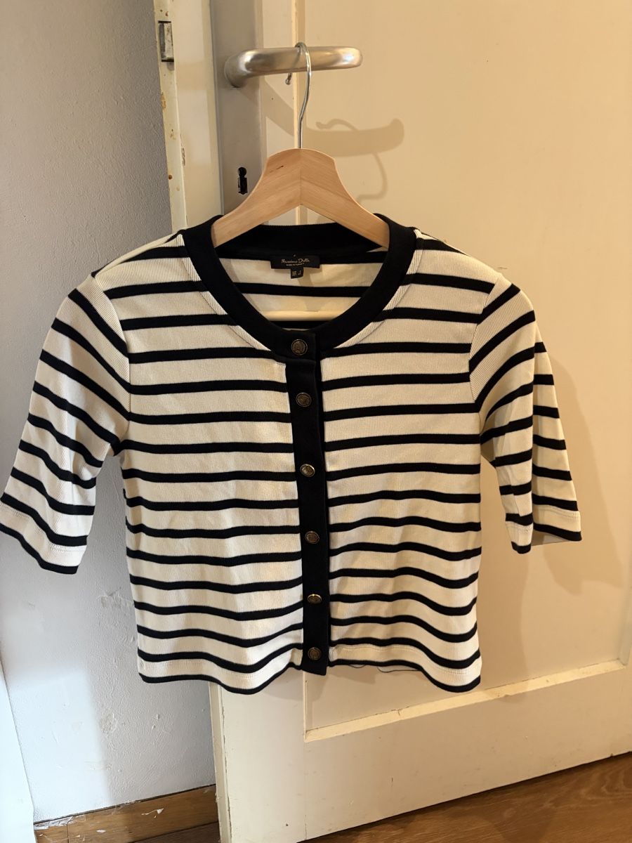 Massimo Dutti Gilet & Giacche senza maniche: Gilet rayé noir blanc S – Nuovo (secondo la descrizione) da Puidoux venduto da shi_rgk7
