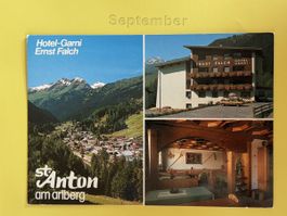 AK von Hotel Garni Ernst Flach / St. Anton