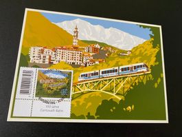 2x Vollstempel Karte 100 Jahre Centovalli Bahn doppelseitig