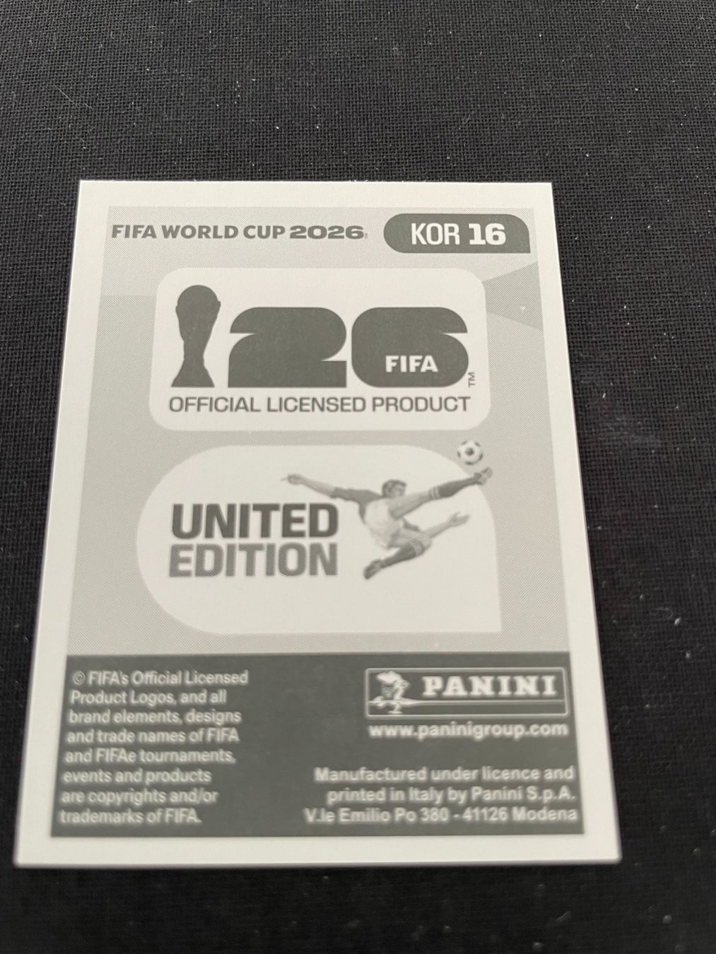 Panini Carte collezionabili: FIFA WM 2026 Sticker KOR 16 – Usato da Fahrwangen venduto da Venez 1