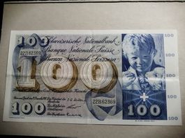 100 francs Suisse 18 décembre 1958 TTB no:22B62369