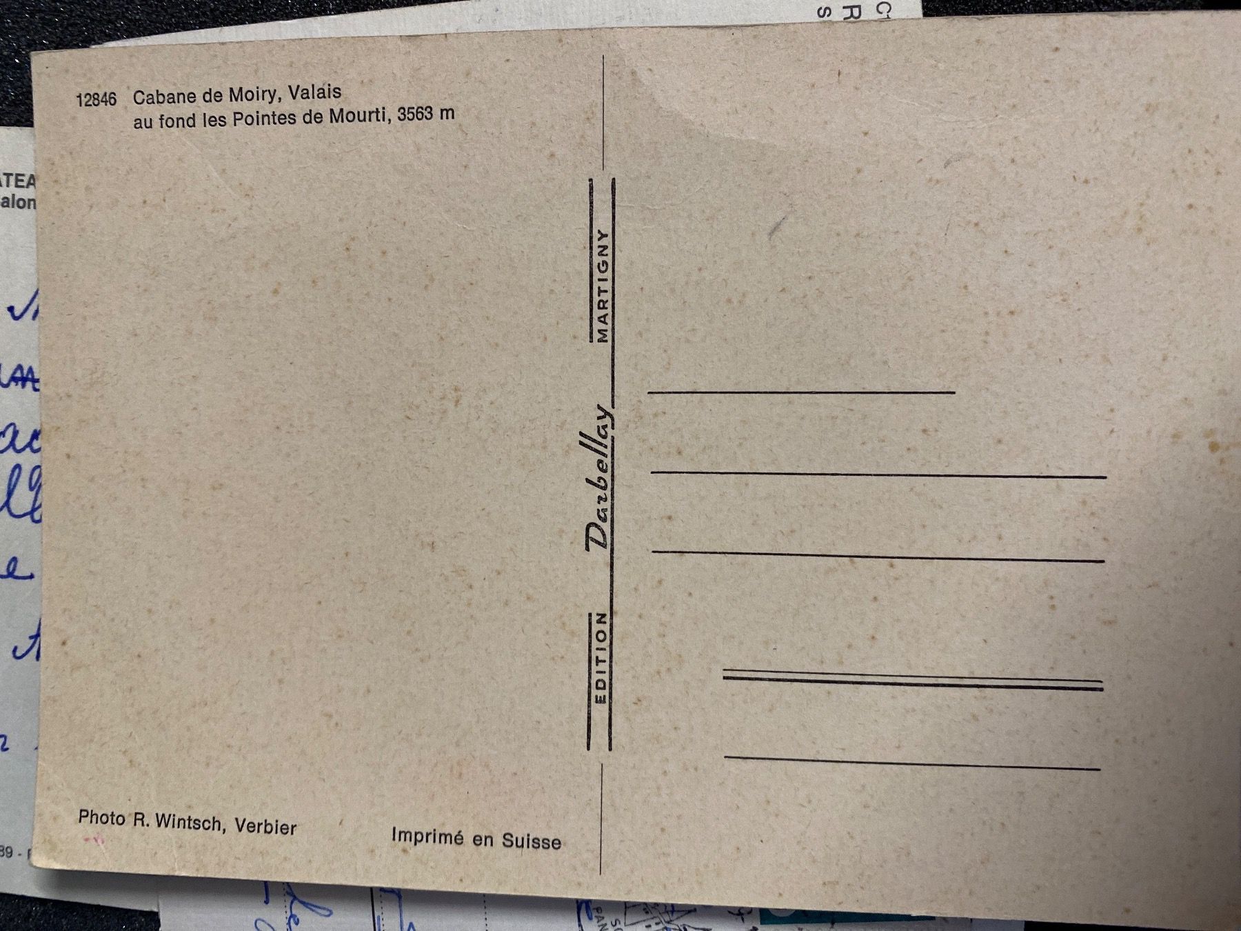 Cartoline postali: CARTE - CABANE DE MOIRY , VALAIS – Usato da Le Brassus venduto da cinema13 1