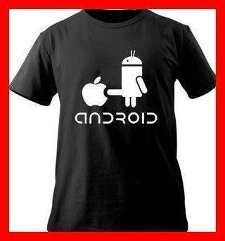 Android hat Sex mit Apple Fun Shirt M Samsung Google Handy