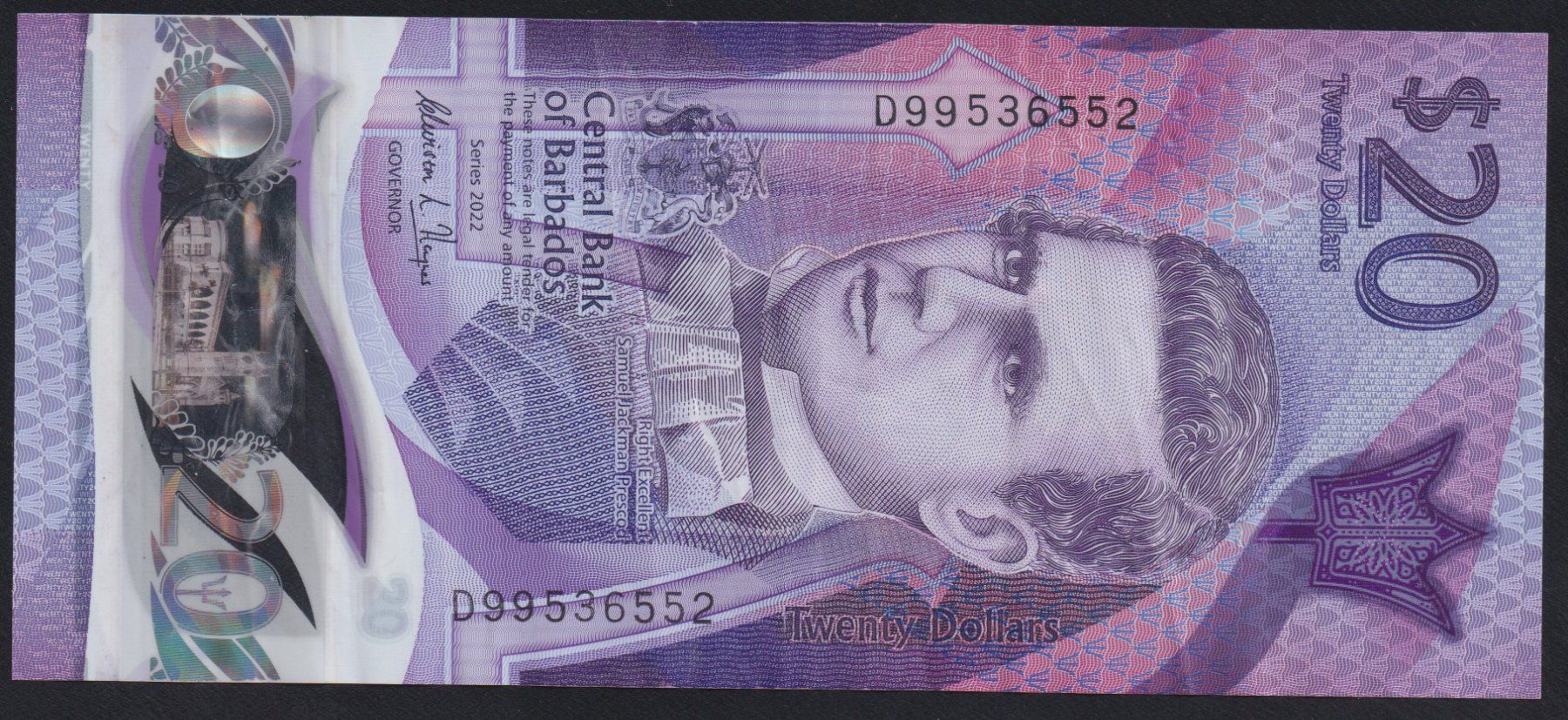 Banconote: Barbados 20 Dollars 2022 – Usato da Brugg AG venduto da banknoten_muesli