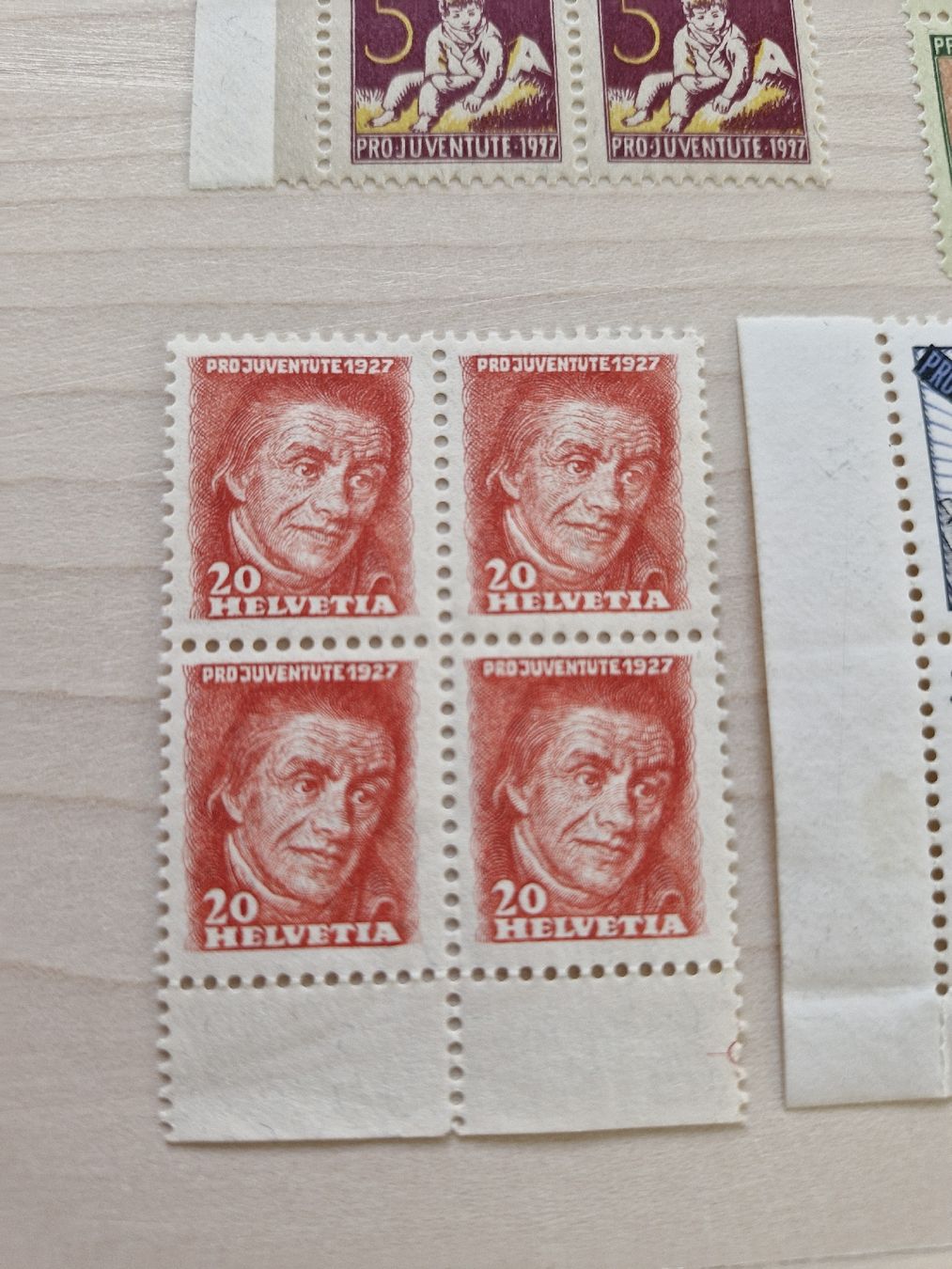 Tutti i francobolli: Pro Juventute 1927 4er Blocks postfrisch – Nuovo (secondo la descrizione) da Frauenfeld venduto da Kasico 3