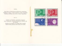 Faltblätter PTT SBK 58, 402 - 405 mit Sonderstempel S. 579