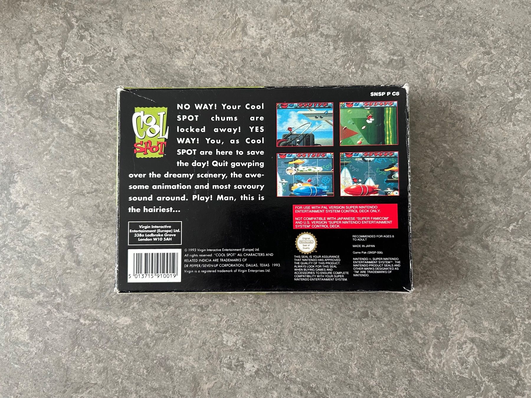 Nintendo Giochi: Cool Spot SNES – Usato da St. Gallen venduto da bubblybee 1