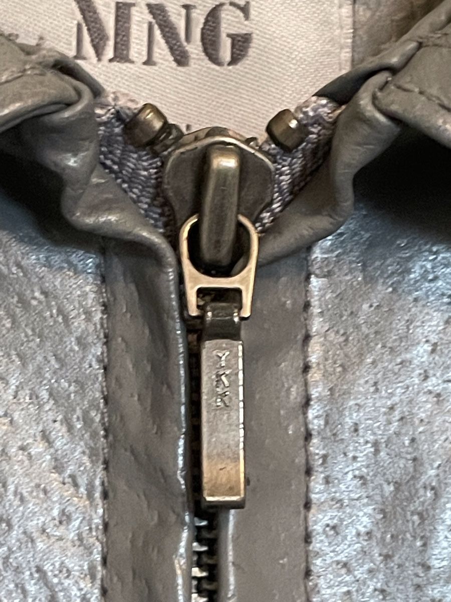 Mango Giacche: Veste en cuir véritable Mango grise – Nuovo (secondo la descrizione) da Vuadens venduto da Nina11 2