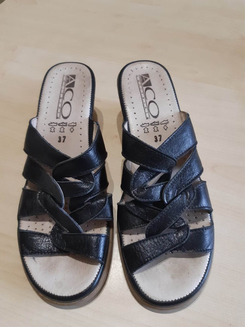 Scarpe da donna: Schwarze ACO Keilabsatz Sandalen, Grösse 37, – Usato da Möhlin venduto da Simba4871