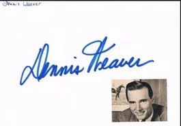 Dennis Weaver 1924-2006 Autogramm signiert Karte 10x15cm
