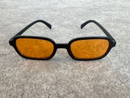 Sonnenbrille Orange Gläser Vintage 90er Retro Style 🍊