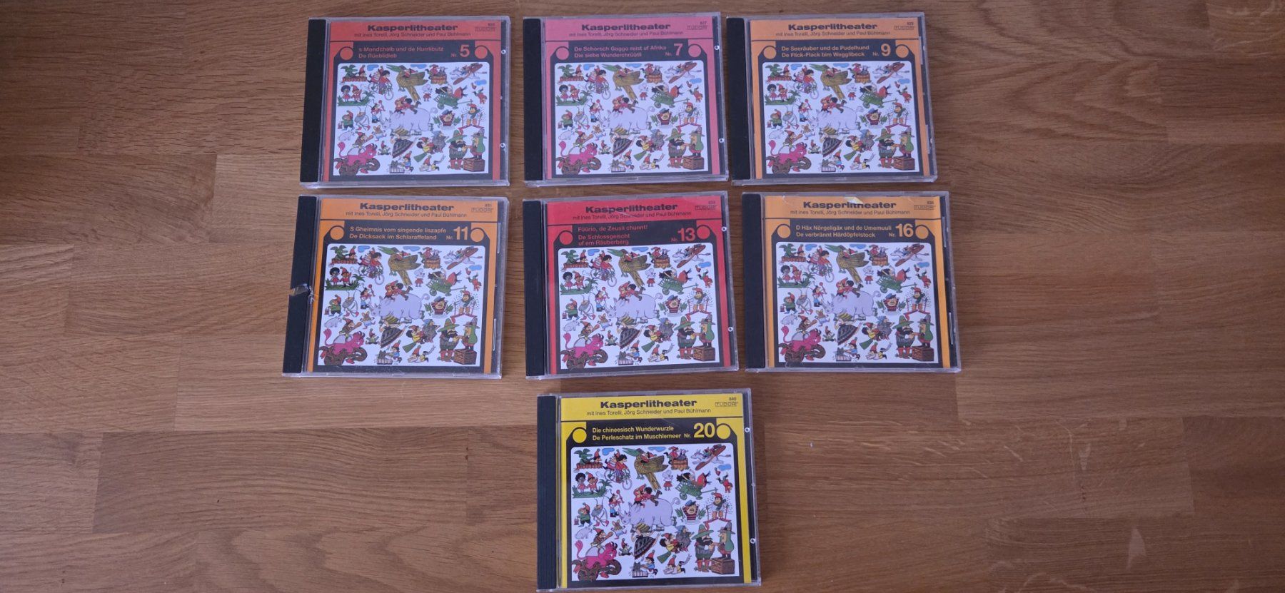 CD: Kasperlitheater mit Jörg Schneider 7CDs – Usato da Galgenen venduto da crazyman