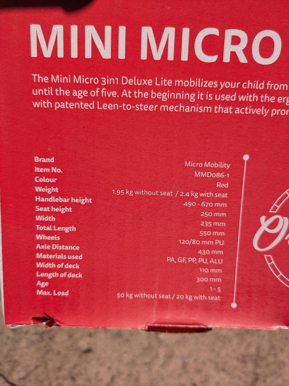 Micro Kickboard: Micro mini 3in1 Deluxe Lite – Nuovo e nell'imballaggio originale da Winkel venduto da jan_der 2