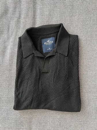 Hollister Polo Shirt Herren Schwarz M