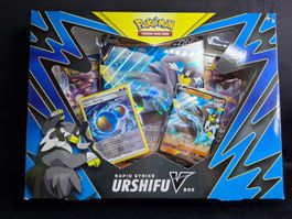 POKEMON SINGEL STRIKE URSHIFU V BOX mit 4 Booster + mehr
