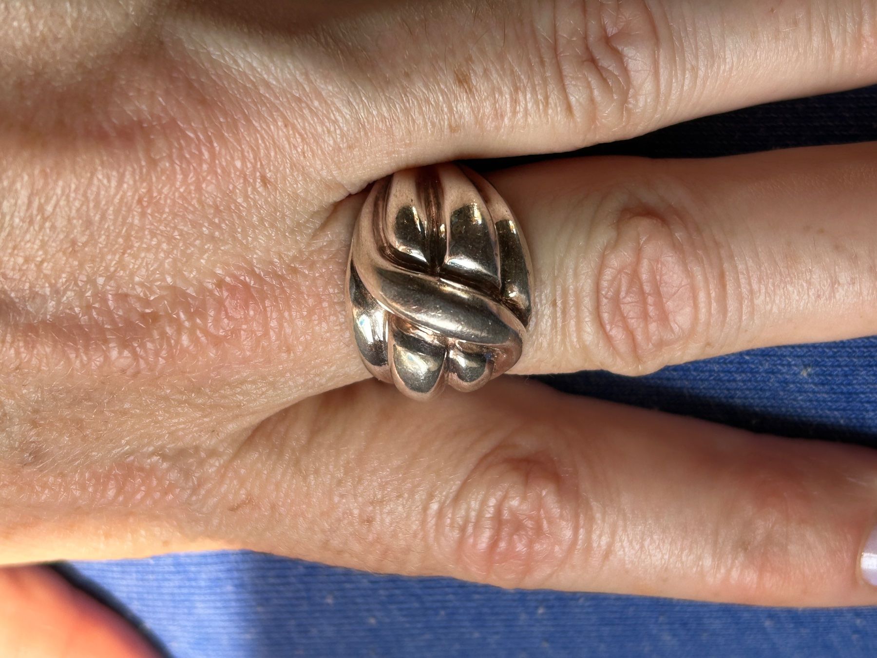 Anelli: Massiver VINTAGE Silberring PRESENT Gr. 61 – Usato da Laufen venduto da Bellebellezza 3