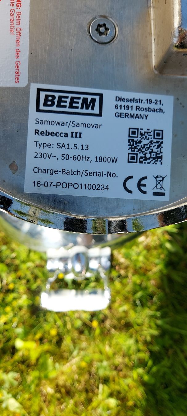 Appareils de cuisine: BEEM Samowar Rebecca III Chrom, 1800W, CH Stecker – D'occasion à Allenwinden par Jojoly 6