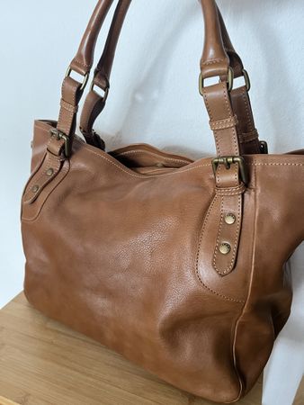 Sac en cuir cognac IKKS