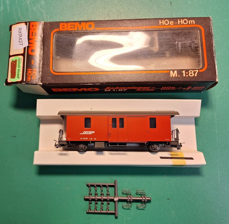 Maquette Locomotive BEMO 2286 113 H0m: RhB X 9103 Schneeräumer