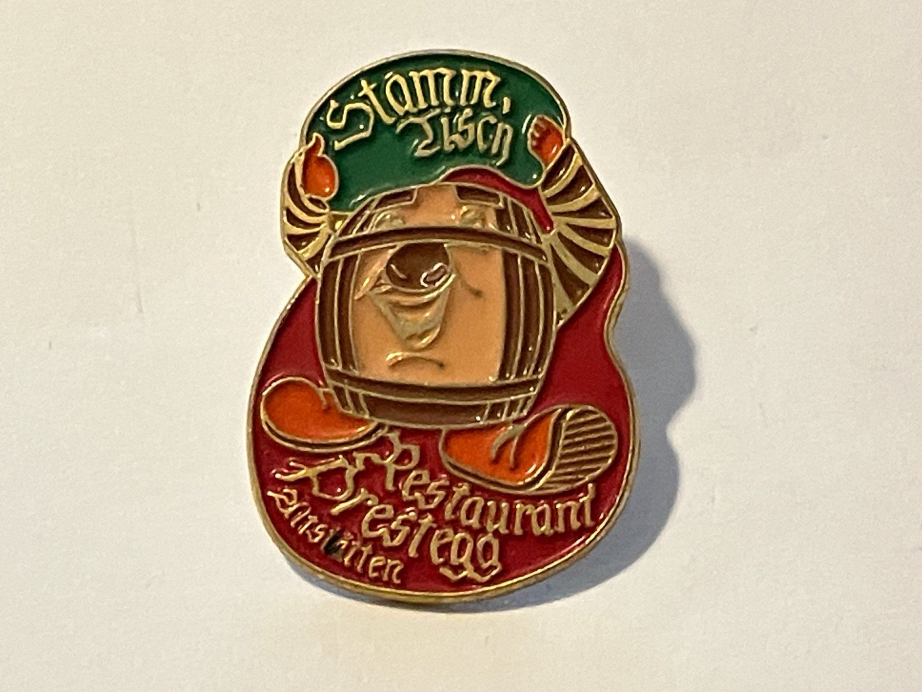 Placchette & Badge: 1 Pin Restaurant Prestegg Stammtisch – Usato da Basel venduto da djwwpp