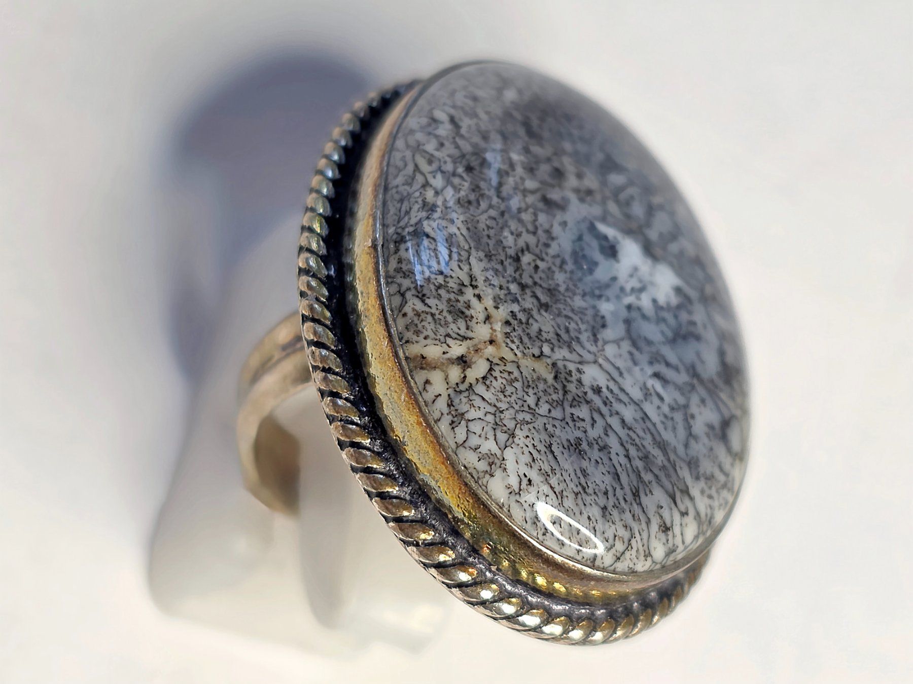Anelli: Dendriten Achat Fingerring – Nuovo (secondo la descrizione) da Zürich venduto da adriben 5