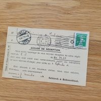 Carte Neuchatel Locle 1912 Acusé de récéption Ecole Mécaniqu