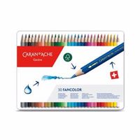 CARAN D'ACHE Box mit 30 Caran d'Ache Fancolor Farbstiften