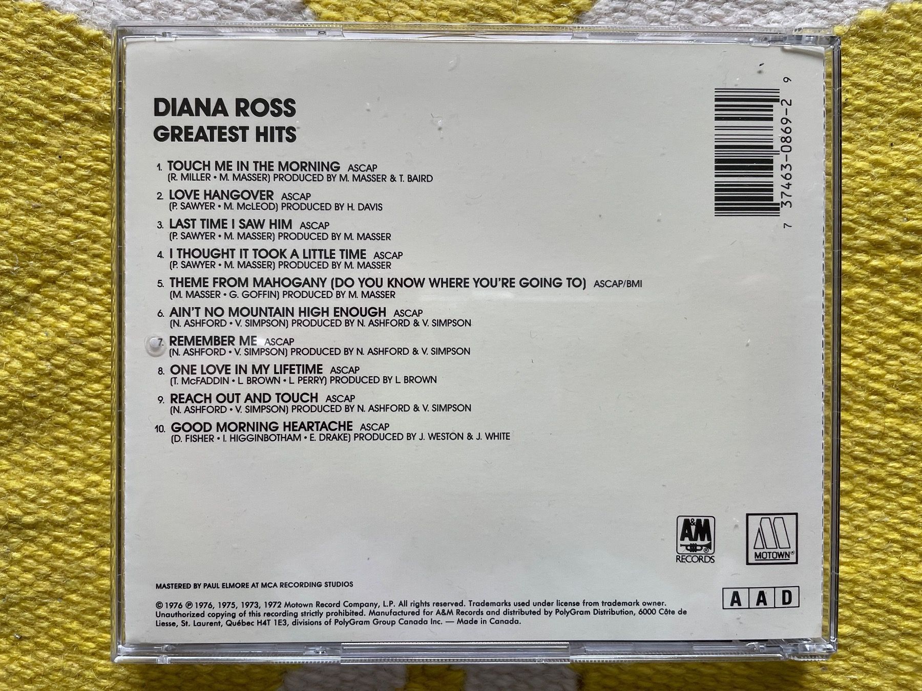 CDs: DIANA ROSS-GREATEST HITS – Gebraucht aus Rorschacherberg von CD-Roli 1