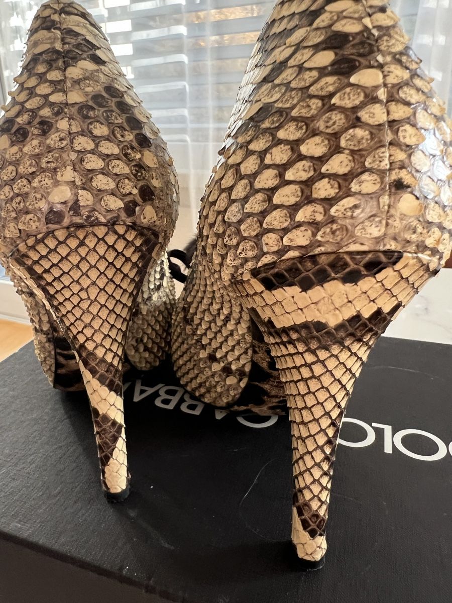 Dolce & Gabbana Scarpe da donna: D&G Dolce&Gabbana Pumps Python Print Gr. 38,5 Pelz Bommel – Usato da Dietikon venduto da samtundseide 5
