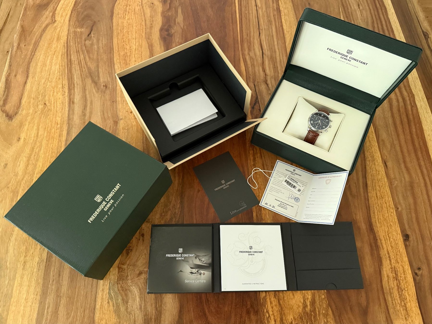 Frederique Constant Uhren: Frédérique Constant Geneve - Classics Chrono Black Dial – Gebraucht aus Schliern b. Köniz von 505SR2.0 1